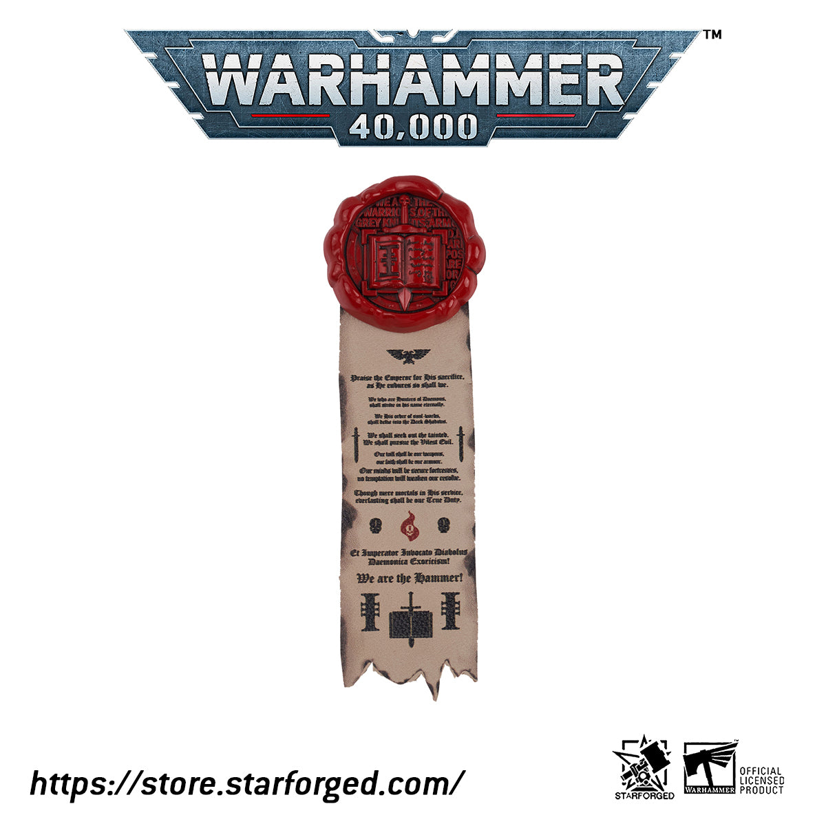 Starforged Purity Seals Warhammer 40K New 2023 Fashion Men's accessories Imperial Fist & Space Wolf Brooch